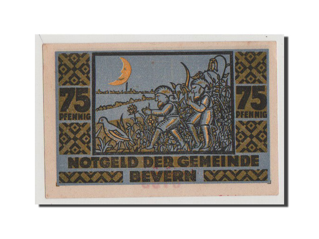Banconote, Germania, Schleswig-Holstein, 75 Pfennig, 1921, SPL+, Mehl:97.1a