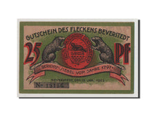 Banconote, Germania, Beverstedt Gemeinde, 25 Pfennig, 1922, SPL+, Mehl:98.1