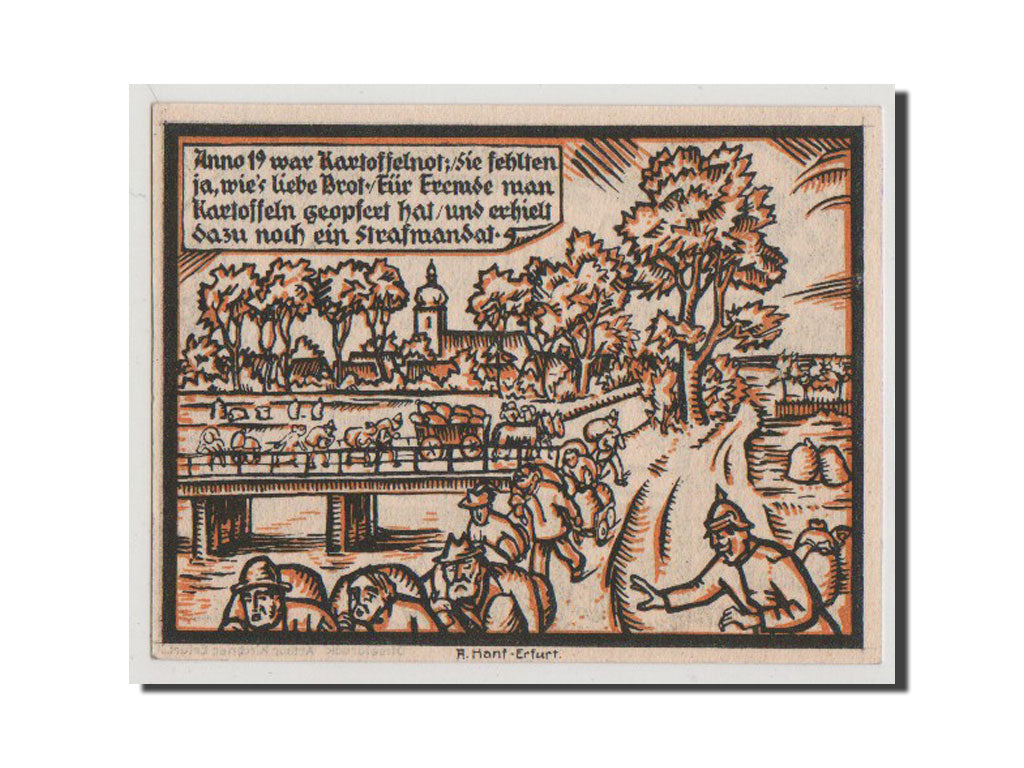 Banknote, Germany, Provinz Sachsen, Thüringischer Teil, 1 Mark, 1921, UNC(64)