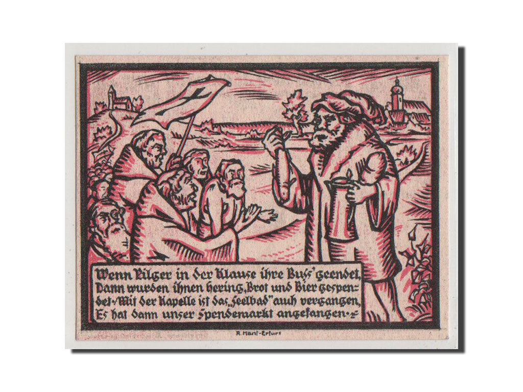 Banconote, Germania, Provinz Sachsen, Thüringischer Teil, 50 Pfennig, 1921