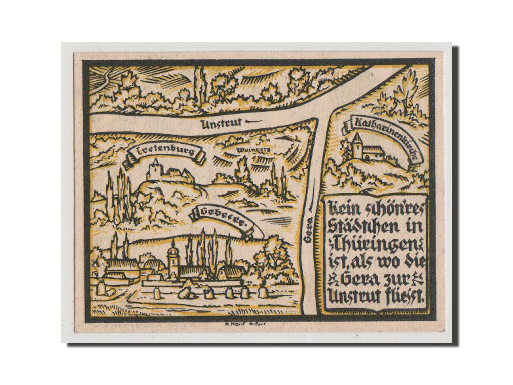 Banconote, Germania, Provinz Sachsen, Thüringischer Teil, 10 Pfennig, 1921
