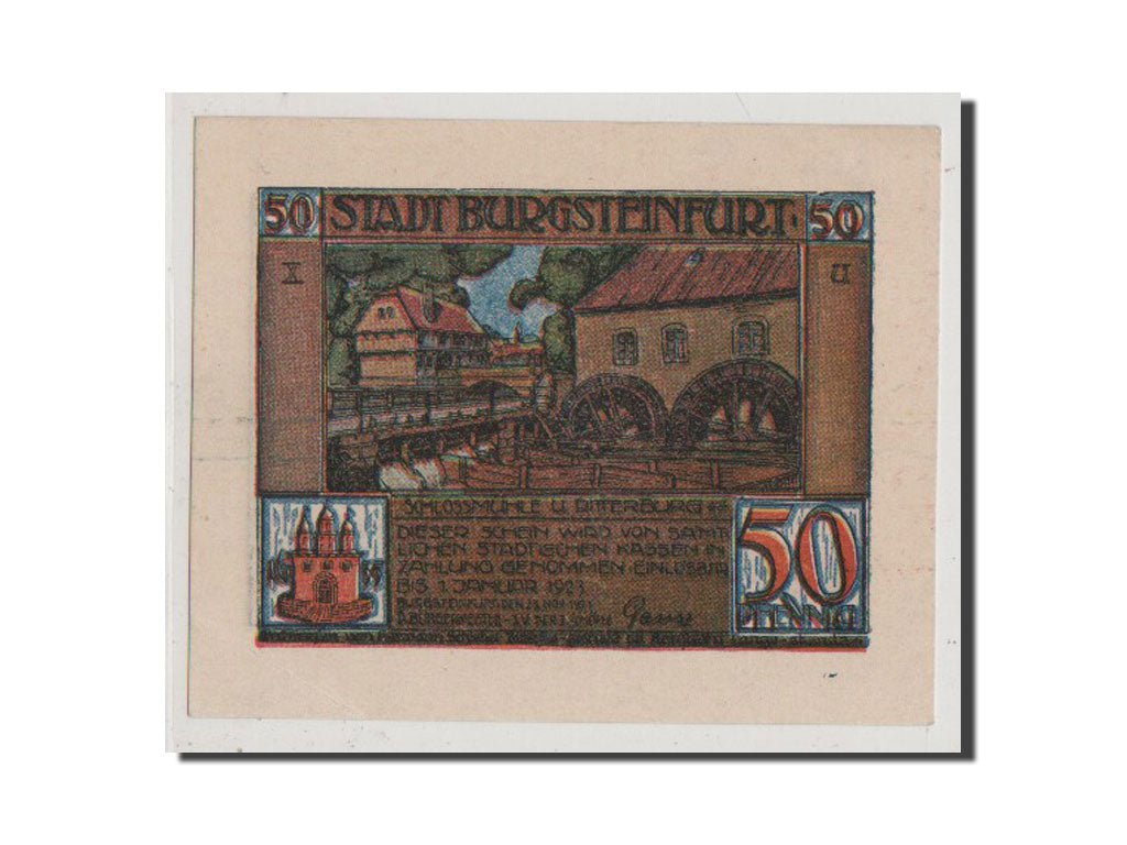 Banconote, Germania, Westfalen, 50 Pfennig, 1921, SPL+, Mehl:210.1