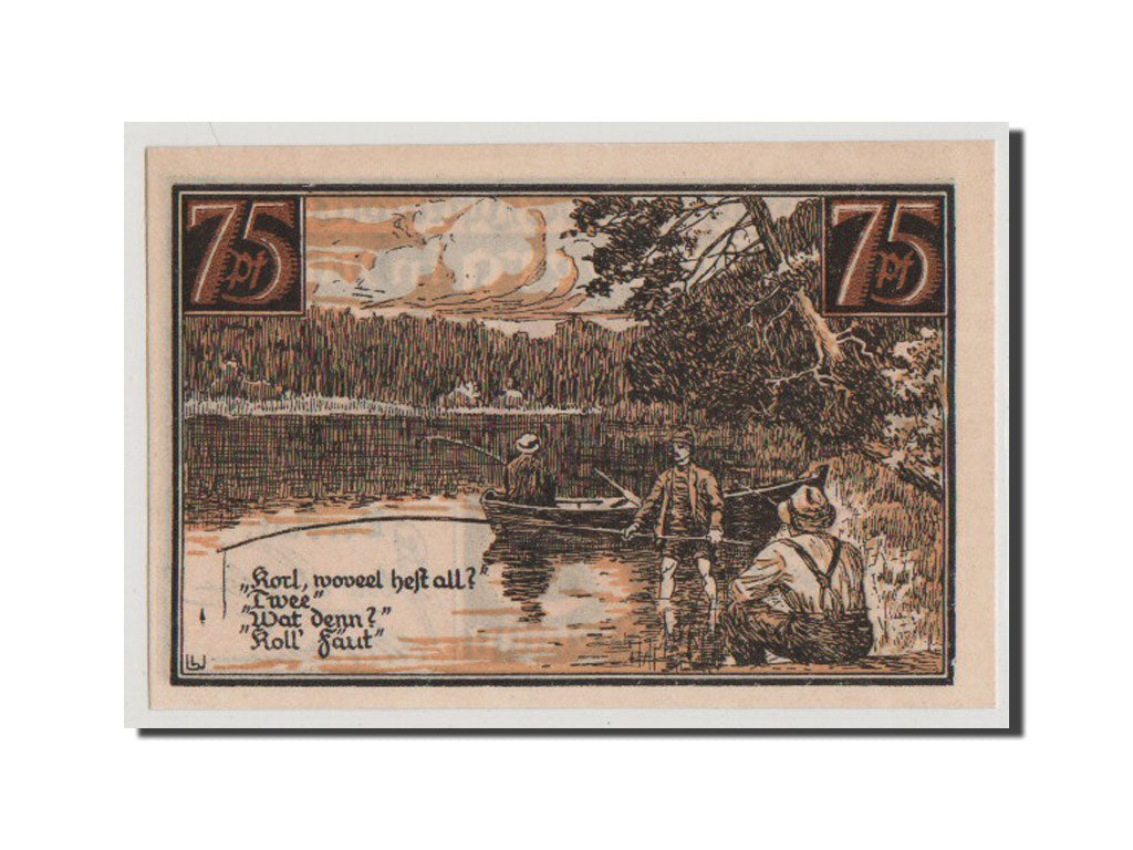 Billet, Allemagne, Furstenberg in Meckl, 75 Pfennig, 1921, SPL+, Mehl:402.2