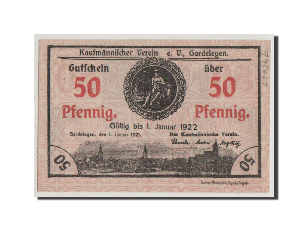 Banconote, Germania, Provinz Sachsen, 50 Pfennig, 1921, SPL, Mehl:407.3