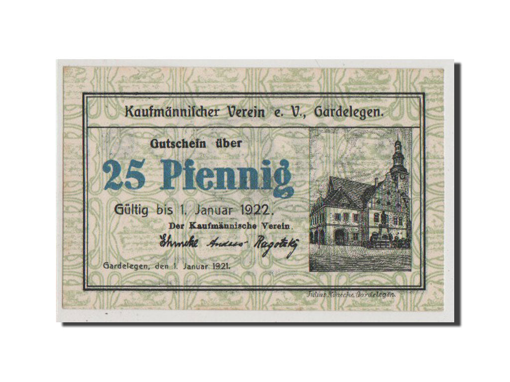 Banconote, Germania, Provinz Sachsen, 25 Pfennig, 1921, SPL+, Mehl:407.3
