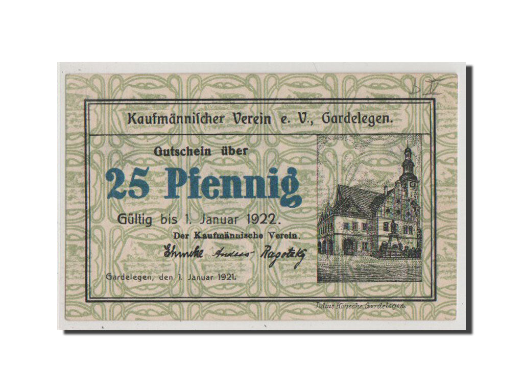 Banconote, Germania, Provinz Sachsen, 25 Pfennig, 1921, SPL+, Mehl:407.3