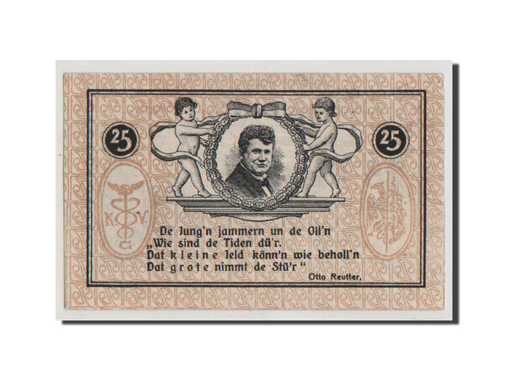 Banconote, Germania, Provinz Sachsen, 25 Pfennig, 1921, SPL+, Mehl:407.3