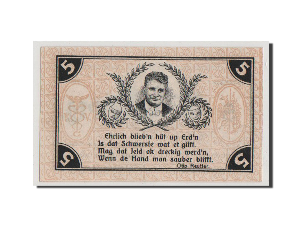 Geldschein, Deutschland, Provinz Sachsen, 5 Pfennig, 1921, UNZ-, Mehl:407.3