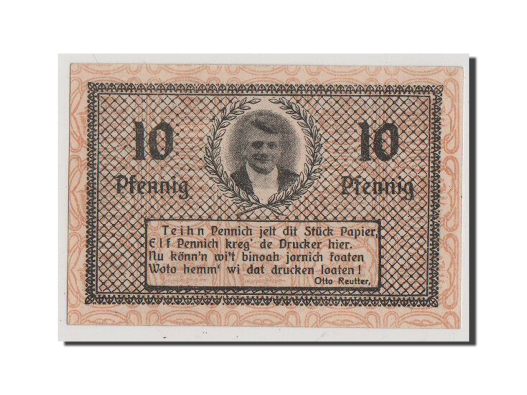 Banconote, Germania, Provinz Sachsen, 10 Pfennig, 1921, SPL, Mehl:407.5