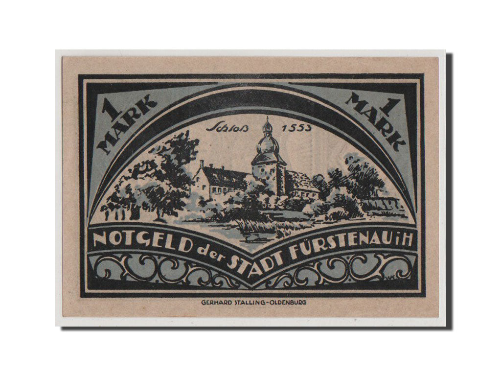 Billet, Allemagne, Furstenau, 1 Mark, 1921, SPL+, Mehl:400.1