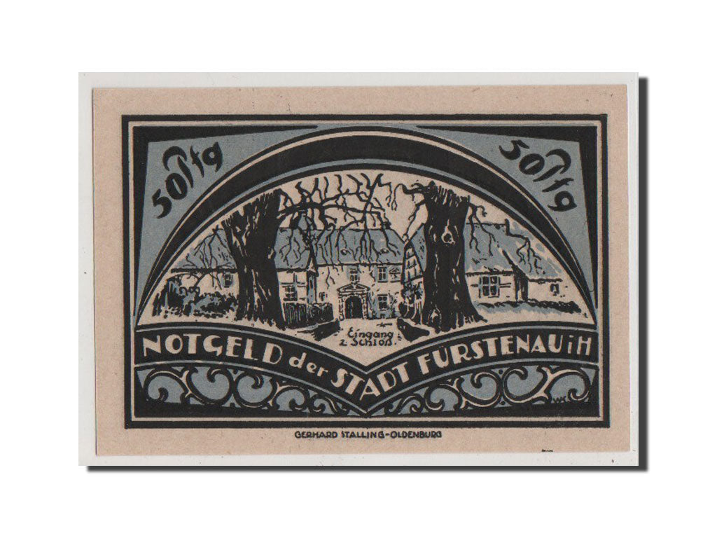Banconote, Germania, Furstenau, 50 Pfennig, 1921, SPL+, Mehl:400.1
