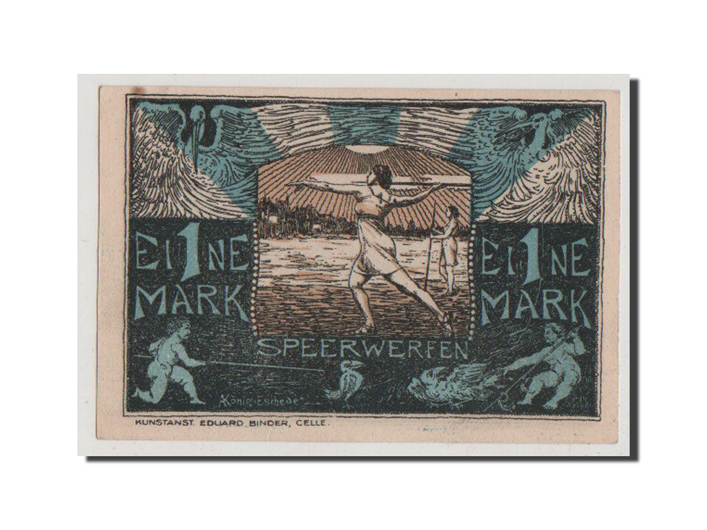 Banconote, Germania, Celle, 1 Mark, 1921, SPL, Mehl:225.1