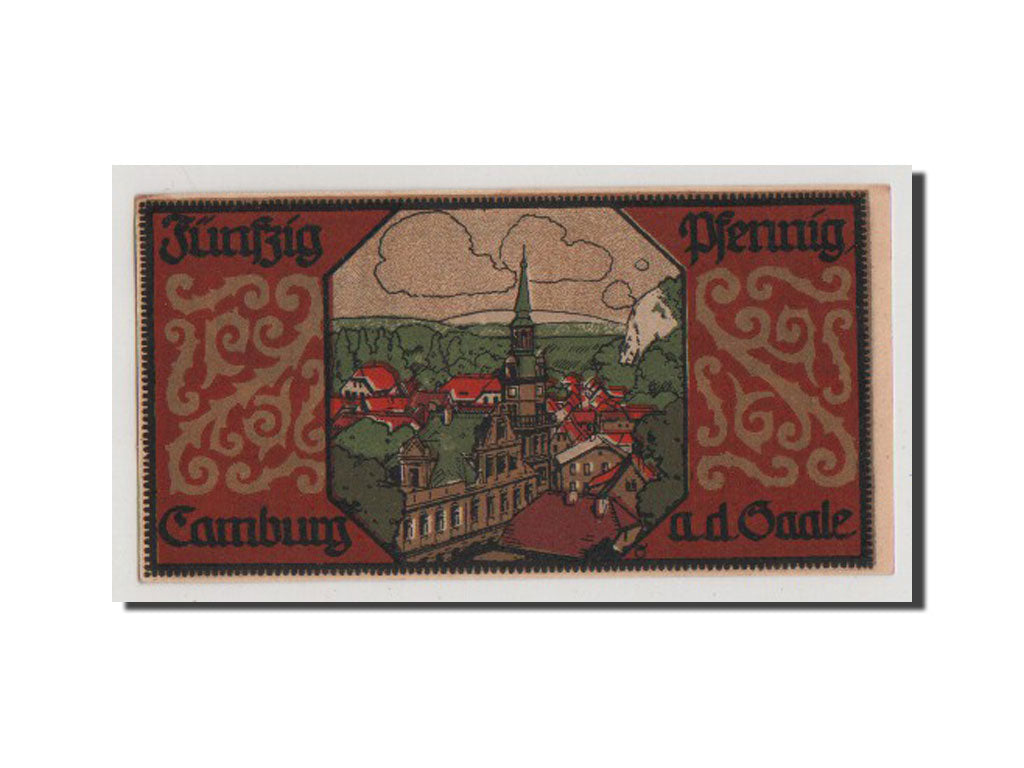 Geldschein, Deutschland, Camburg a.d. Saale, 50 Pfennig, 1921, UNZ-, Mehl:217.1b