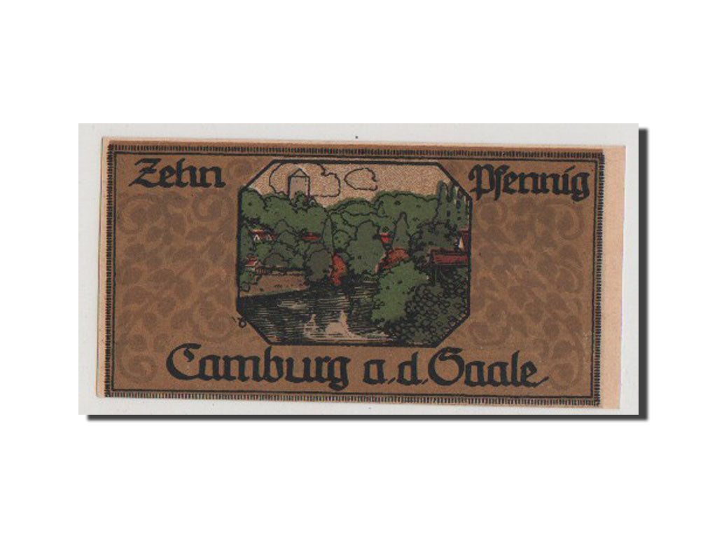 Banconote, Germania, Camburg a.d. Saale, 10 Pfennig, 1921, SPL+, Mehl:217.1b