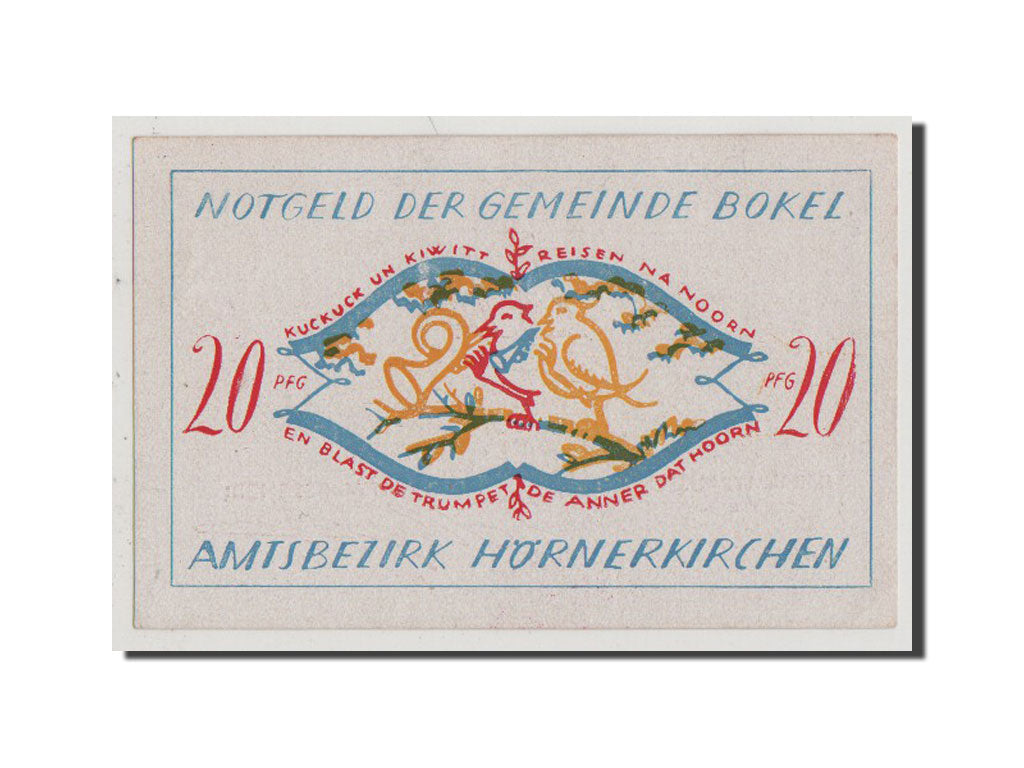 Banconote, Germania, Schleswig-Holstein, 20 Pfennig, 1921, SPL+, Mehl:135.1a
