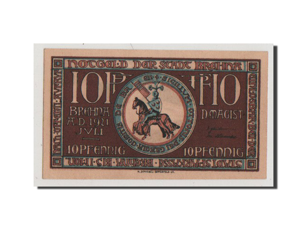 Geldschein, Deutschland, Provinz Sachsen, 10 Pfennig, 1921, 1921-07-01, UNZ-