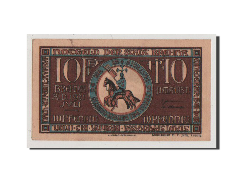 Geldschein, Deutschland, Provinz Sachsen, 10 Pfennig, 1921, 1921-07-01, UNZ-