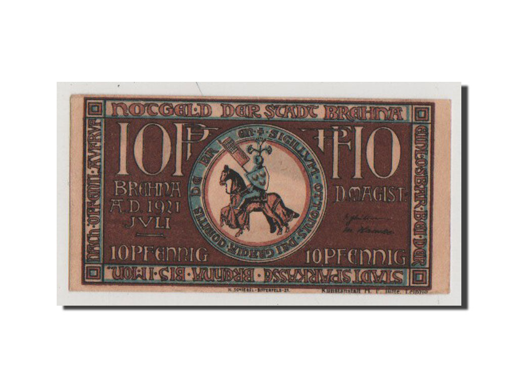 Banconote, Germania, Provinz Sachsen, 10 Pfennig, 1921, 1921-07-01, SPL+
