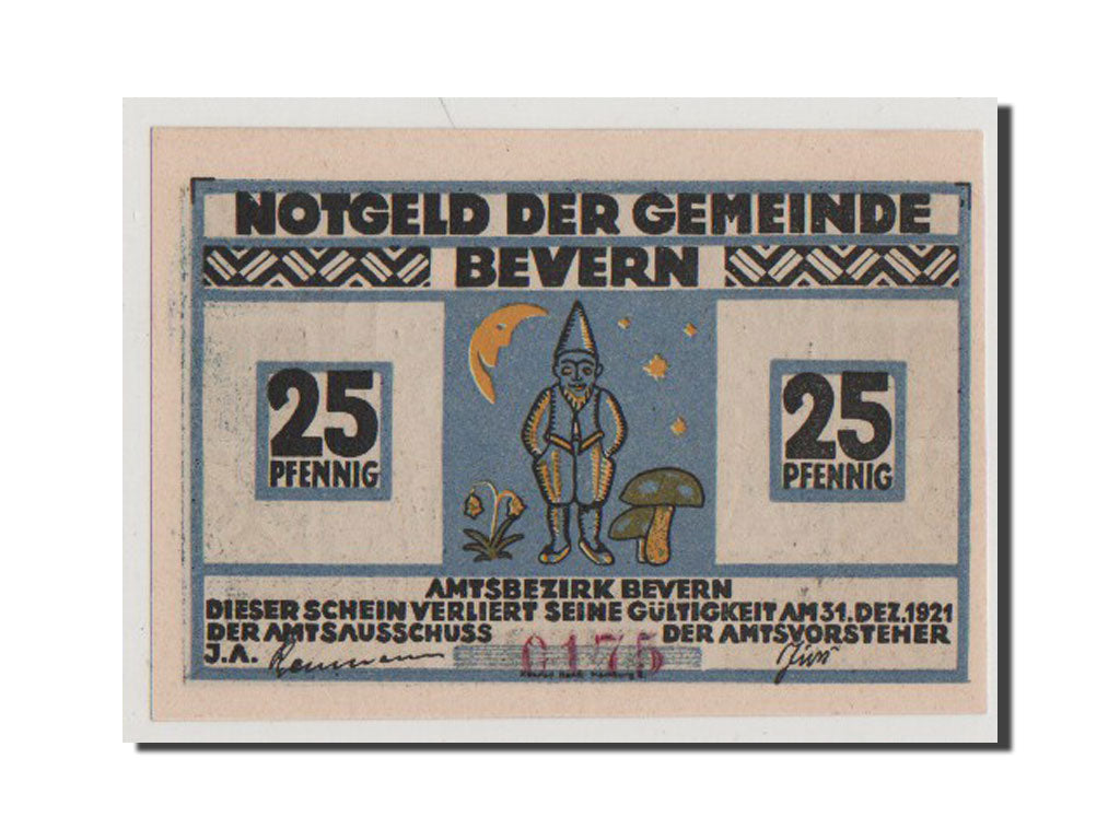 Geldschein, Deutschland, Schleswig-Holstein, 25 Pfennig, 1921, UNZ, Mehl:97.1a