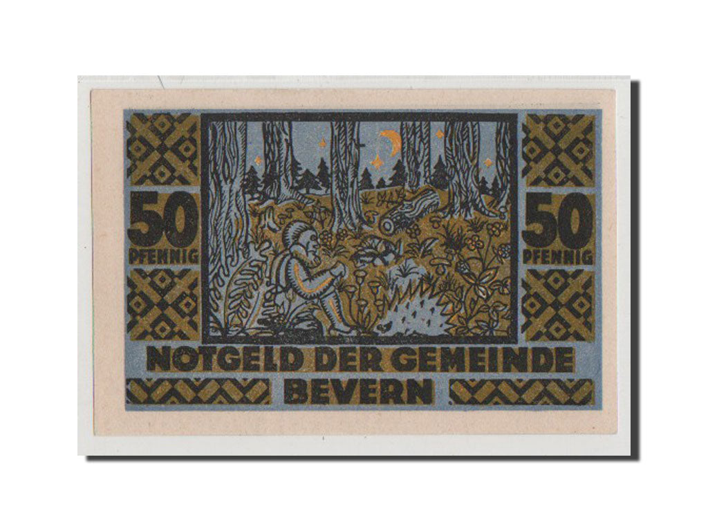 Banconote, Germania, Schleswig-Holstein, 50 Pfennig, 1921, FDS, Mehl:97.1a