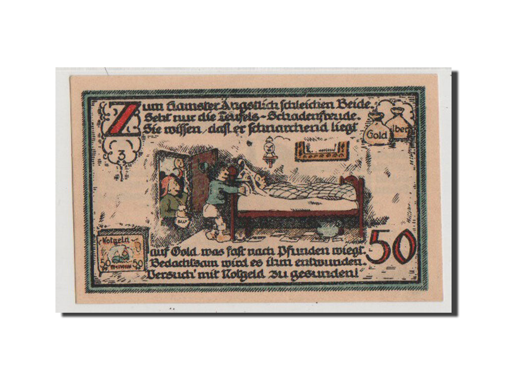 Billet, Allemagne, Gater Sleben, 50 Pfennig, 1921, SPL+, Mehl:409.1