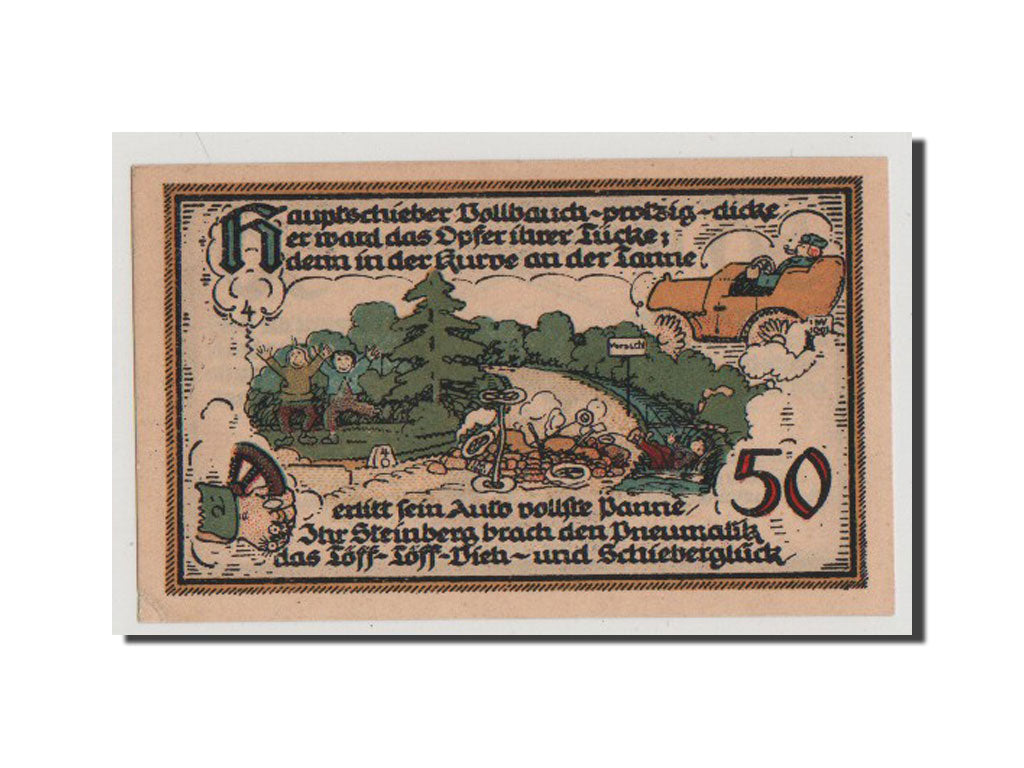 Geldschein, Deutschland, Gater Sleben, 50 Pfennig, 1921, UNZ-, Mehl:409.1