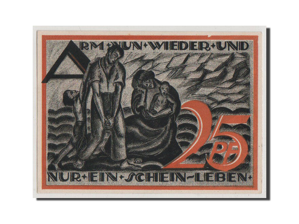 Banconote, Germania, Gera Stadt, 25 Pfennig, 1921, FDS, Mehl:420.3
