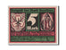 Banknot, Niemcy, Genthin, 5 Mark, 1921, UNC(65-70), Mehl:419.2