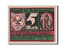 Banconote, Germania, Genthin, 5 Mark, 1921, FDS, Mehl:419.2