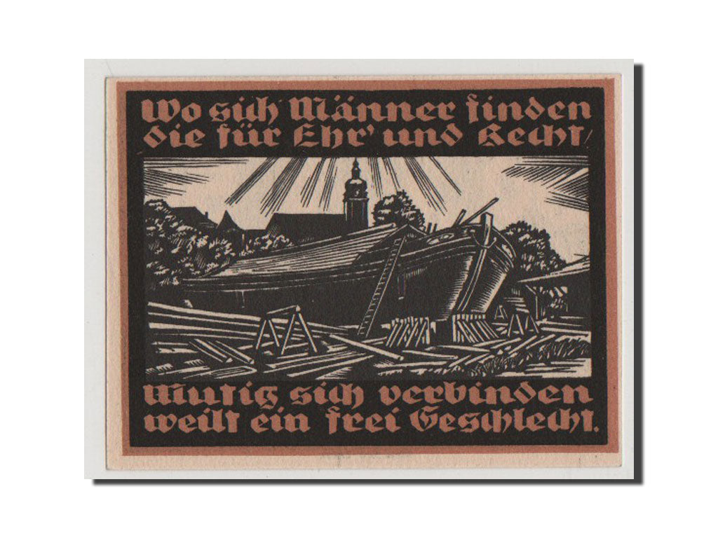 Geldschein, Deutschland, Genthin, 50 Pfennig, 1921, UNZ, Mehl:419.1
