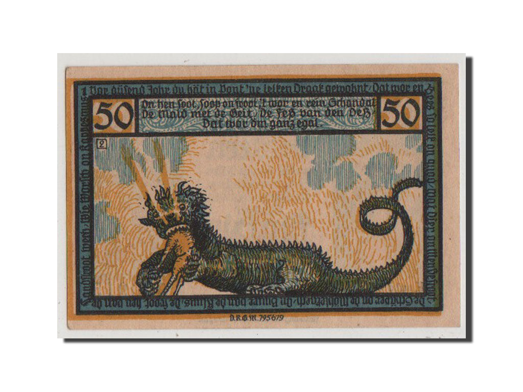 Banconote, Germania, Geldern Stadt, 50 Pfennig, SPL+, Mehl:414.1b