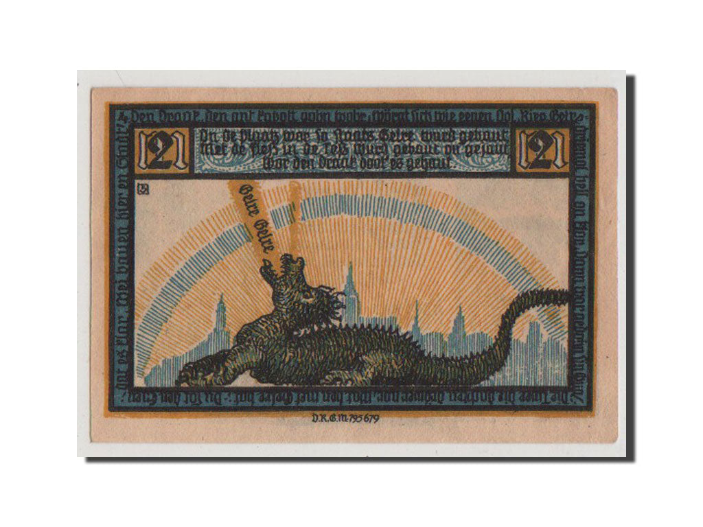 Banconote, Germania, Geldern Stadt, 2 Mark, SPL+, Mehl:414.1a