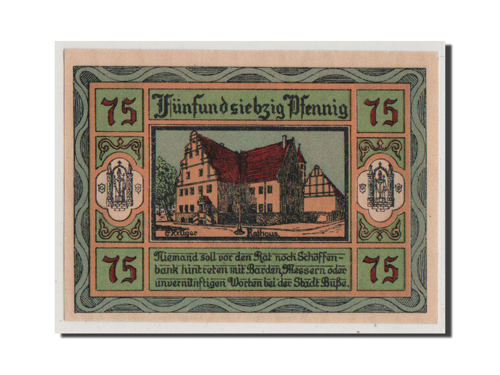 Billet, Allemagne, Aken, 75 Pfennig, 1921, 1921-10-01, NEUF, Mehl:8.1