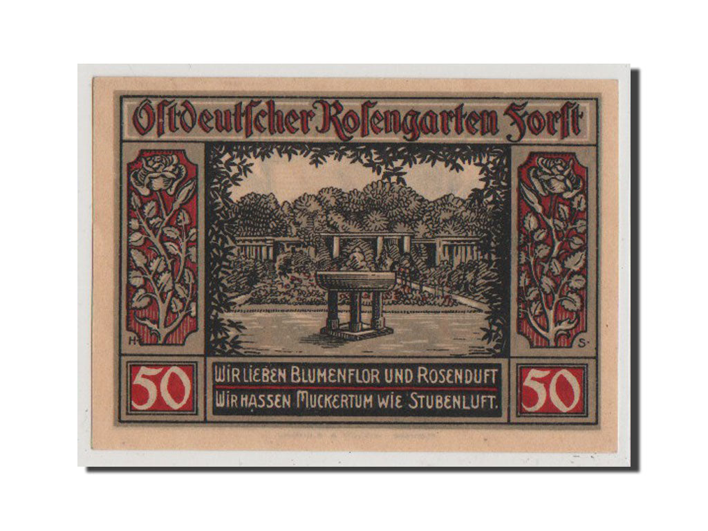 Banconote, Germania, Forst i.L. Stadt, 50 Pfennig, 1921, FDS, Mehl:371.1