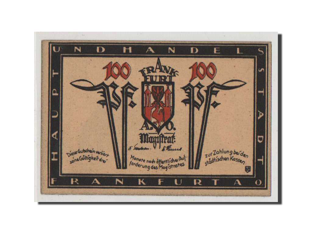 Banconote, Germania, Frankfurt a Oder Stadt, 1 Mark, SPL+, Mehl:377.1