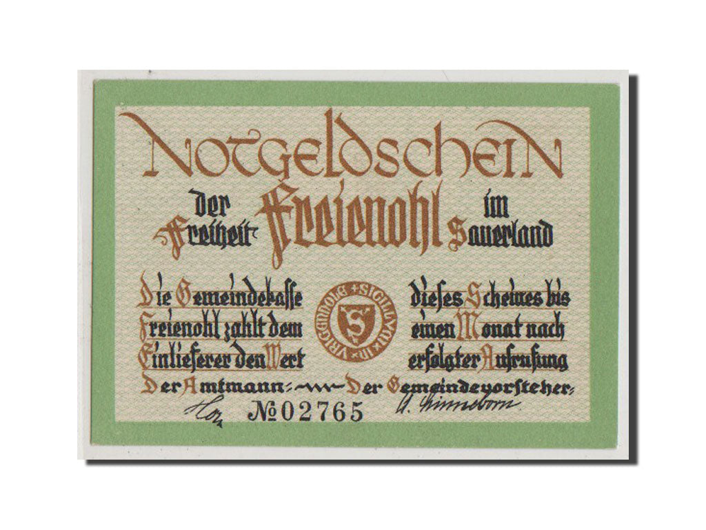 Banconote, Germania, Westfalen, 75 Pfennig, FDS, Mehl:384.1