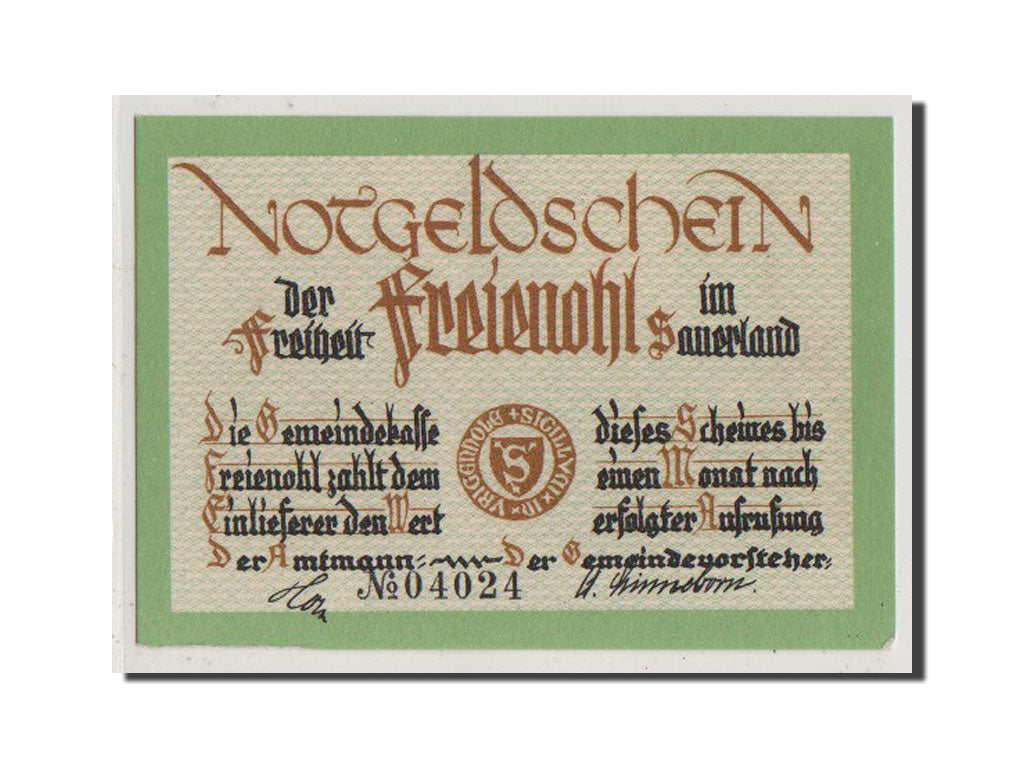 Banconote, Germania, Westfalen, 1 Mark, FDS, Mehl:384.1