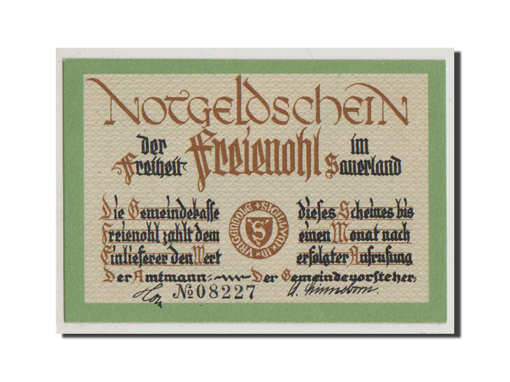 Geldschein, Deutschland, Westfalen, 25 Pfennig, UNZ, Mehl:384.1