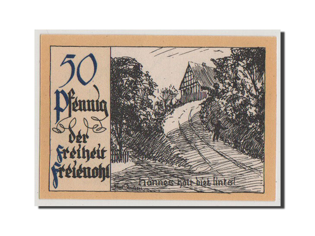 Banconote, Germania, Westfalen, 50 Pfennig, FDS, Mehl:384.1