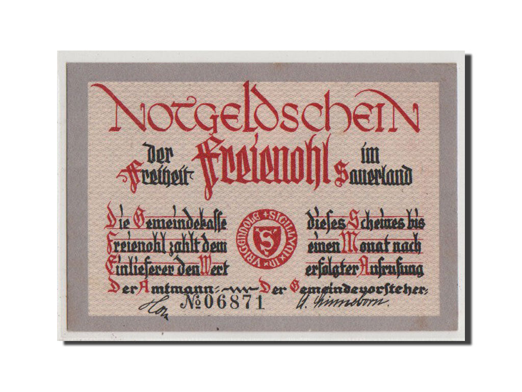 Geldschein, Deutschland, Westfalen, 25 Pfennig, UNZ, Mehl:384.1