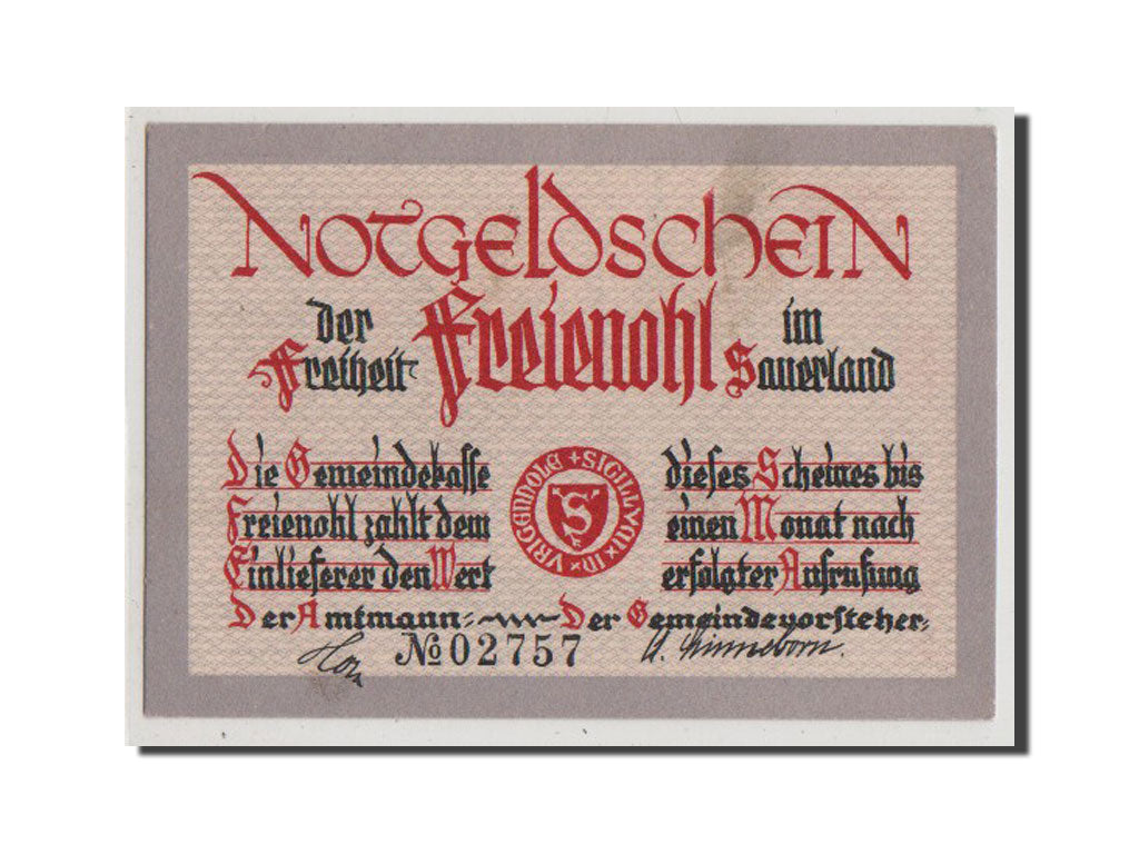 Banconote, Germania, Westfalen, 75 Pfennig, SPL+, Mehl:384.1