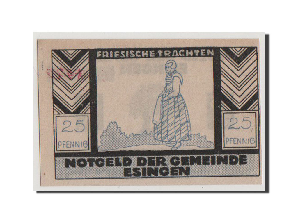 Banconote, Germania, Schleswig-Holstein, 25 Pfennig, FDS, Mehl:353.2