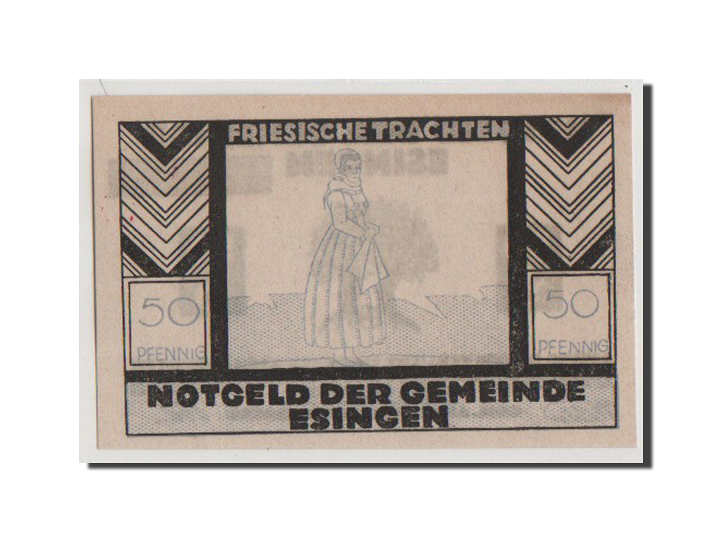 Geldschein, Deutschland, Schleswig-Holstein, 50 Pfennig, UNZ, Mehl:353.2