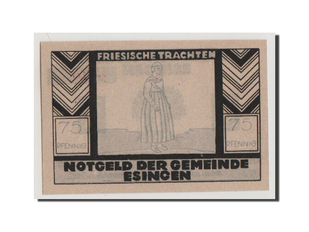 Geldschein, Deutschland, Schleswig-Holstein, 75 Pfennig, UNZ, Mehl:353.2
