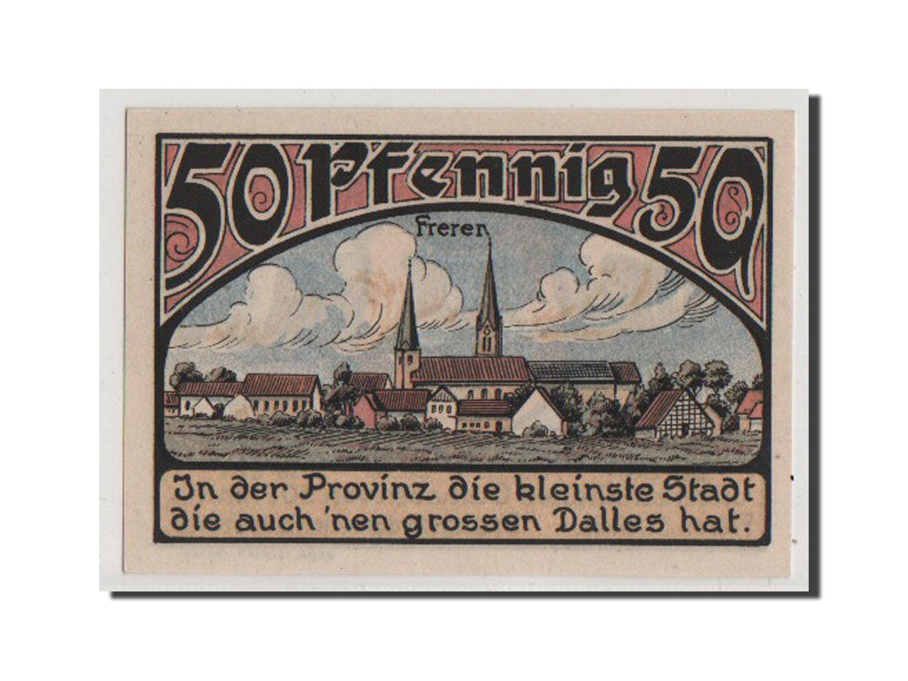 Banconote, Germania, Hannover, 50 Pfennig, 1921, FDS, Mehl:387.1