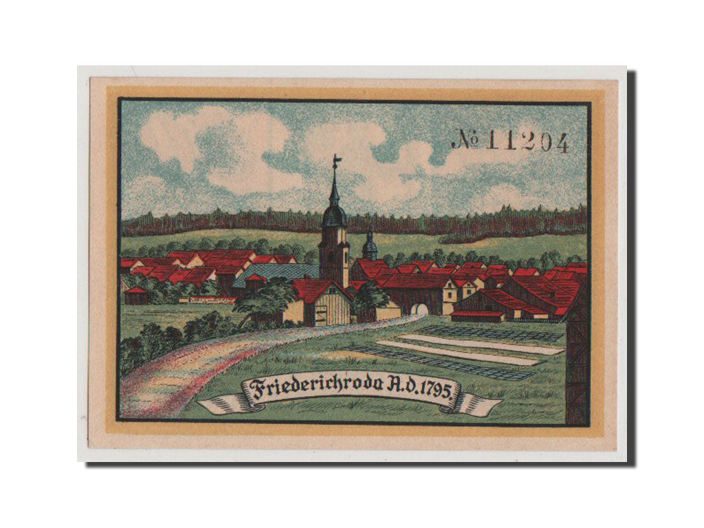 Billet, Allemagne, Friedrichroda Stadt, 50 Pfennig, 1921, NEUF, Mehl:393.2