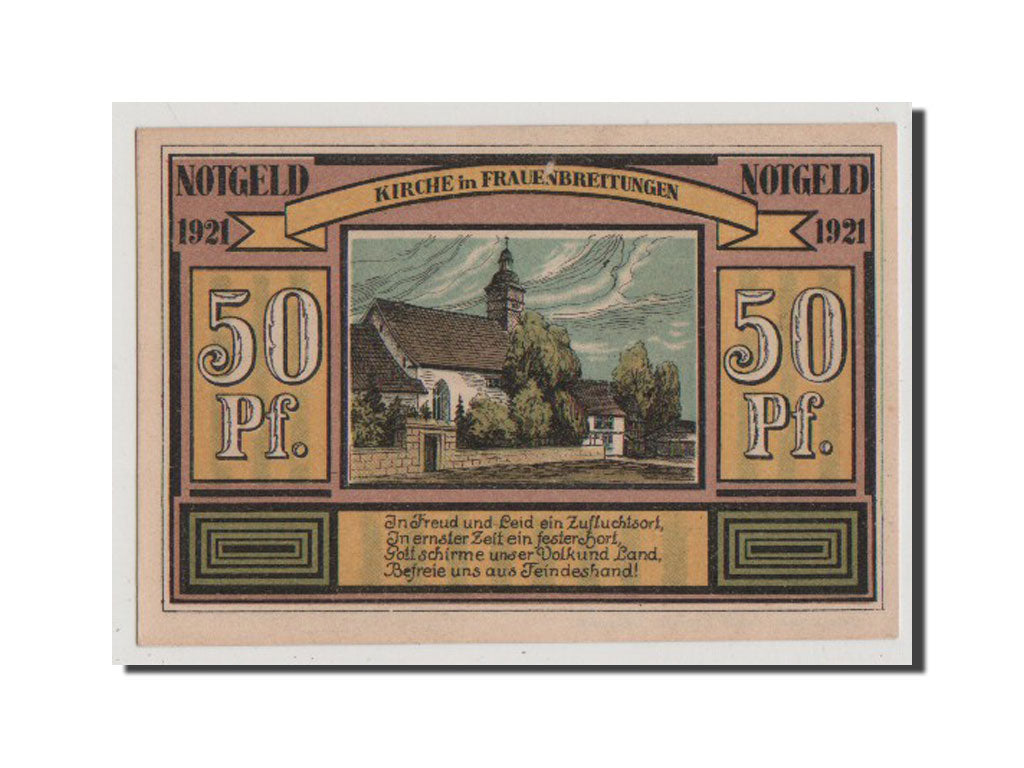 Banconote, Germania, Alten und Frauenbreitungen, 50 Pfennig, 1921, SPL+