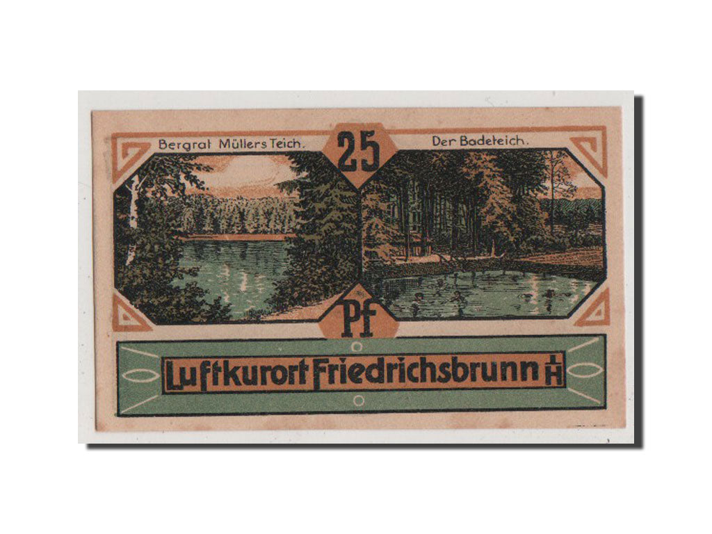 Banconote, Germania, Provinz Sachsen, 25 Pfennig, 1921, FDS, Mehl:394.1