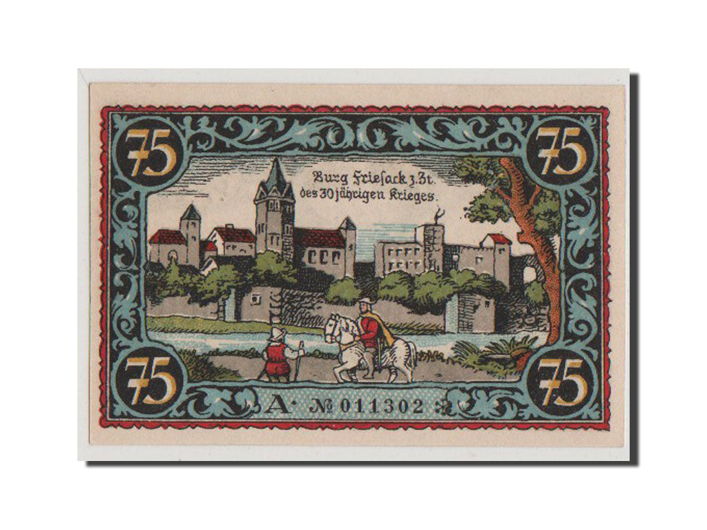 Banknote, Germany, Friesack Stadt, 75 Pfennig, 1921, 1921-11-01, UNC(65-70)