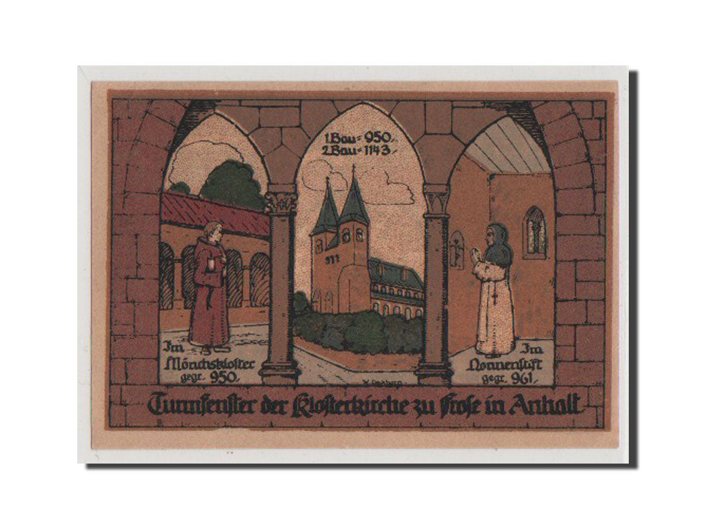Banconote, Germania, Frose, 50 Pfennig, 1921, FDS, Mehl:398.2